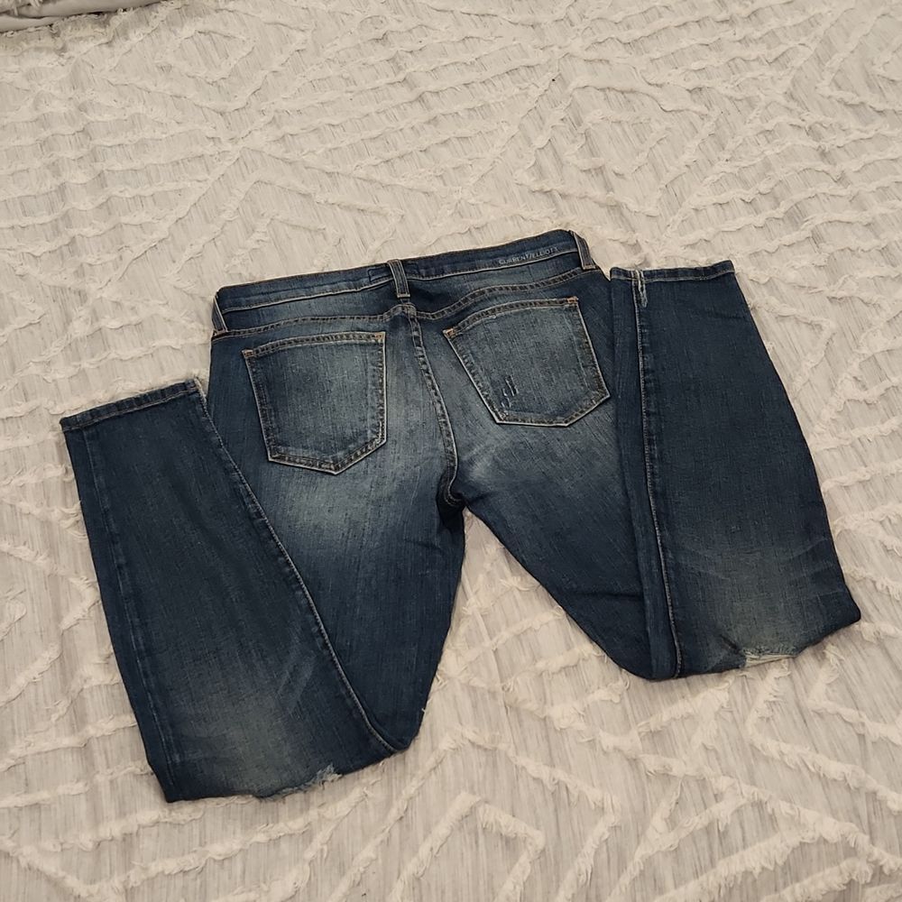 Medium wash current elliott "the Stiletto Bennett destroy" skinny jeans size 28! - Picture 4 of 10
